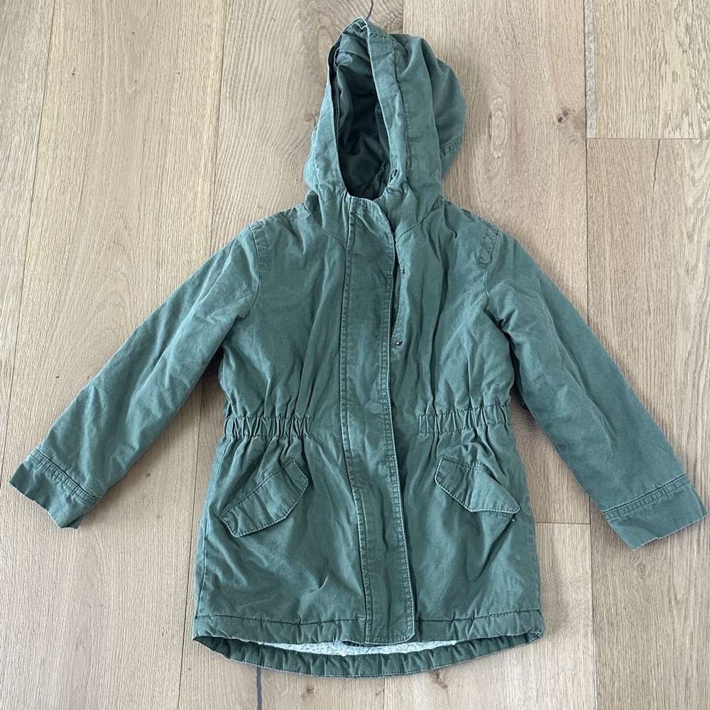 Gap Kids Green Hooded Jacket 6/7